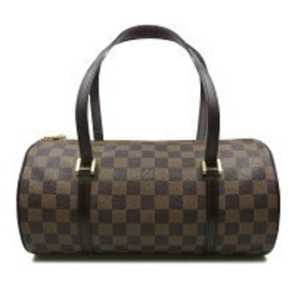 Louis Vuitton Papillon Handbag Clutch Damier Brown